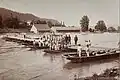 Bau einer Ponton-Brücke mit Birago-Material (um&nbsp;1910)