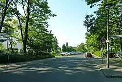 Erwin-Bock-Straße, Sicht Richtung Nord ab Strandschloßweg