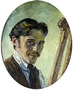 Selbstbildnis von Erwin Bowien (1920)