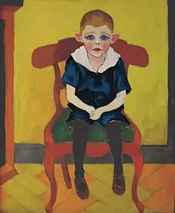 Mein Bruder Günther, Öl, 1925