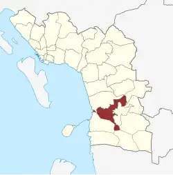 Lage des Ribe Domsogn in der Esbjerg Kommune