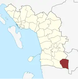 Lage des Spandet Sogn in der Esbjerg Kommune