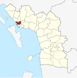 Lage des Treenigheds Sogn in der Esbjerg Kommune