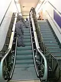 Reparatur einer Metro-Rolltreppe