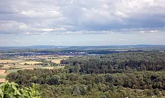 Ausblick vom Eselsberg nach Osten