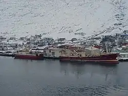 Eskifjörður mit Fischtrawler