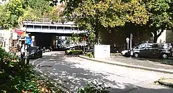 Bahnbrücke der Rheinischen Bahn über die Altenessener Straße in Essen (2019)