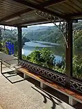 Blick von der Station Mosteirô auf den Fluss Douro