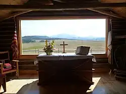 Blick aus der Esterbrook Community Church