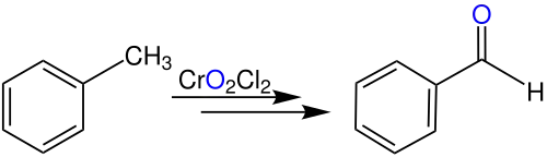 Übersichtsreaktion der Etard-Reaktion