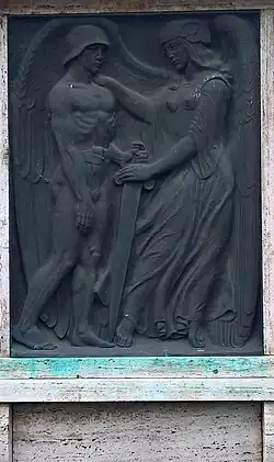 Der ewige Friede – Soldatenwandgrabplatte aus Eisenguss