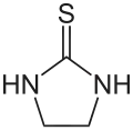Struktur von Ethylthioharnstoff