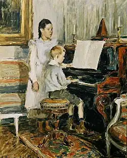 Étienne Moreau-Nélaton: Enfants au piano