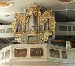 Orgel von Johann Hencke in der Kirche St Nikolaus in Etzelwang