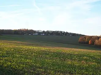 Blick zum Gipfelbereich mit den Beutenberghäusern