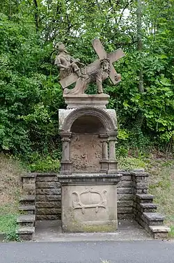 Prozessionsaltar mit getretenem Kreuzschlepper, Euerdorf