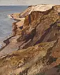 Eugen Bracht Küste auf Sylt (Morsum-Kliff), 1897, Öl auf Leinwand 61,5&nbsp;cm ×&nbsp;50,5&nbsp;cm