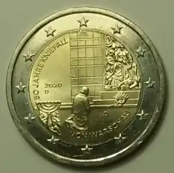 2 Euro Münze 50 Jahre Kniefall