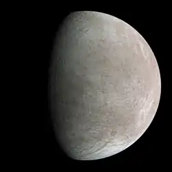 Jupitermond Europa, aufgenommen aus einer Entfernung von 2745 km von der Raumsonde Juno am 29. September 2022