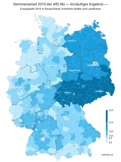 Stimmenanteil (%) 2019 – AfD