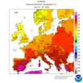 Höchsttemperaturen 16. bis 22. Juli