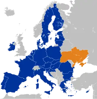 Die Ukraine und die EU in Europa