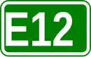 Zeichen der Europastraße 12