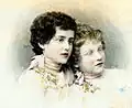 Eva und Bertha (Hertha) Putz von Rolsberg um 1887