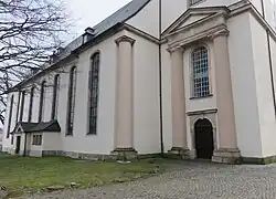 Säulengruppe am Eingang