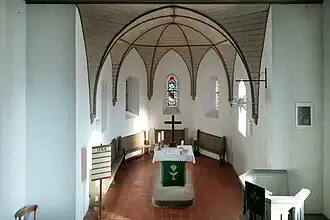 Der Chor am östlichen Ende des Kirchenschiffs