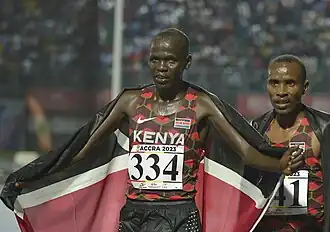 Evans Kiptum bei den Afrikaspielen 2023 in Accra