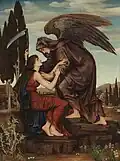 „Der Todesengel“, Präraffaelitisches Gemälde von Evelyn de Morgan, 1881
