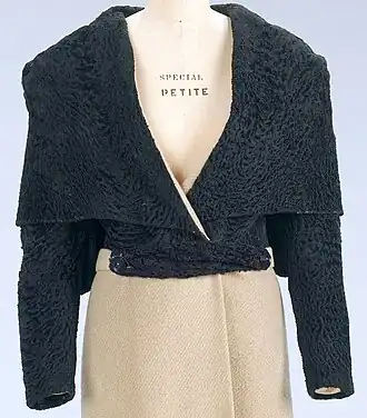 Schwarzgefärbte Buenojacke, 1932/33 (Design Jeanne Lanvin, jetzt im Metropolitan Museum of Art)