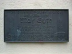 Gedenktafel am Geburtshaus von Max Eyth.