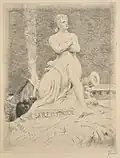 Félix Bracquemond: La statue de la Résistance, par Falguière, 1870