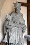 Nepomuki-Szent-János-Statue in der Kirche