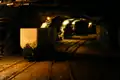 Stollen mit Förderwagen im Bergwerk Ramsbeck