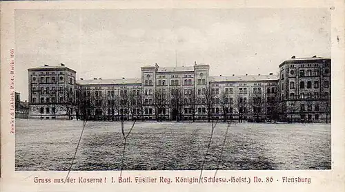 Kasernengebäude um 1900