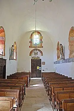 Tonnengewölbe mit profillos anstoßendem Schildbogen (Sts-Pierre et Paul de Montceaux-l'Etoile)