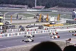Startaufstellung:Mansell, Patrese, Senna, Berger, Alesi Schumacher