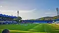 Das Stadion beim zweiten Spiel nach der Wiedereröffnung zwischen dem FC Nitra und Spartak Trnava (0:0) am 18. August 2018