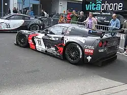 Die Corvette C6.R von Maassen/Menten im Parc fermé am Nürburgring.