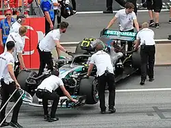 F1 W09 auf dem Grid beim Österreich-GP
