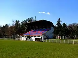 Fußballtribüne des NK Borac