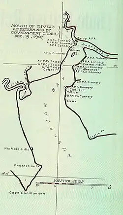 Karte der Bucht von 1908