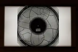 Verfilmte Acetat-Platte