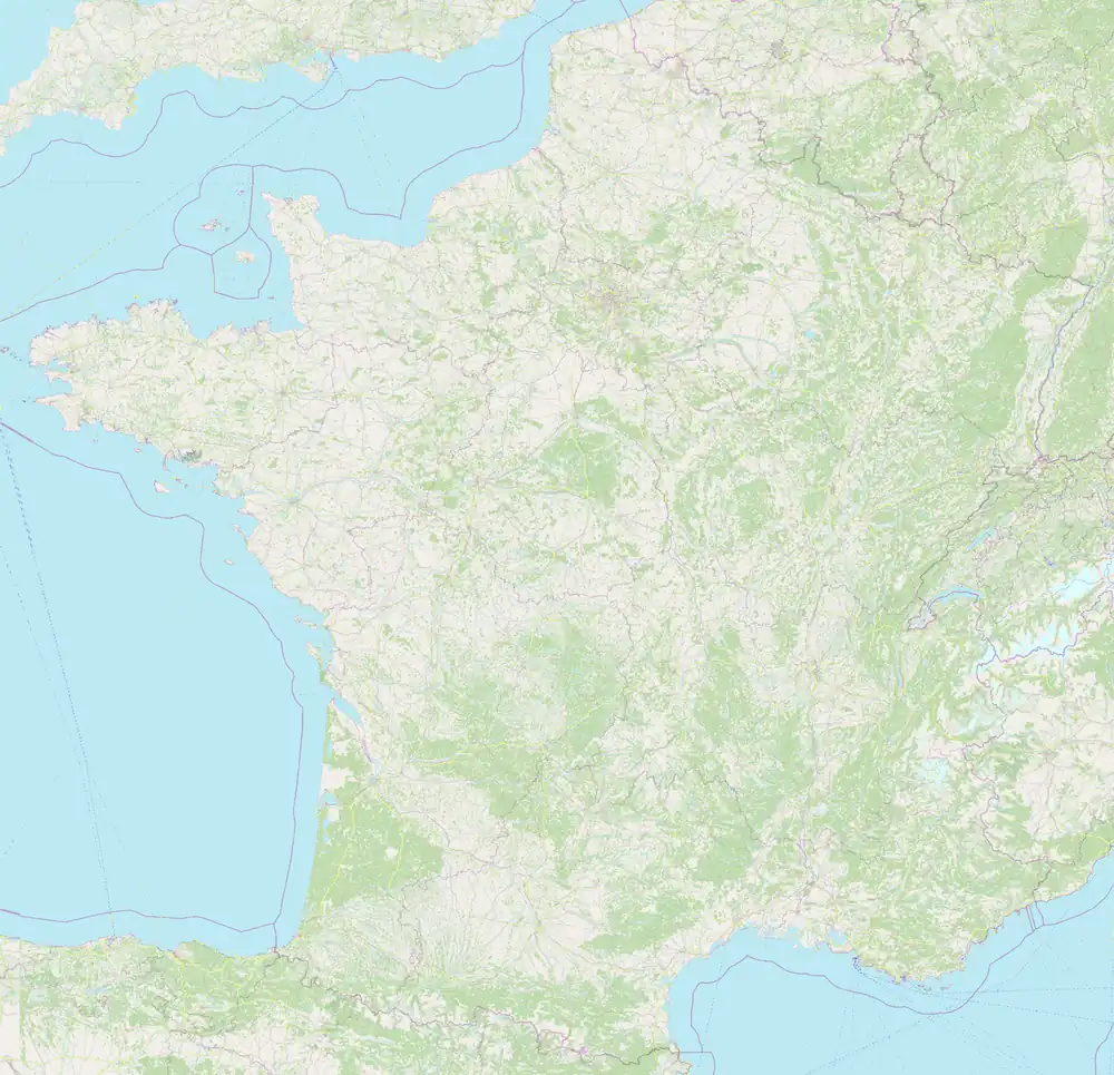 Backsteinbauwerke der Gotik/Verteilung in Frankreich (FR sans Corse)