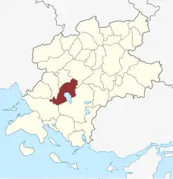 Lage des Øster Hæsinge Sogn in der Faaborg-Midtfyn Kommune