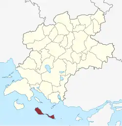 Lage des Avernakø Sogn in der Faaborg-Midtfyn Kommune