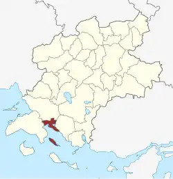 Lage des Fåborg Sogn in der Faaborg-Midtfyn Kommune